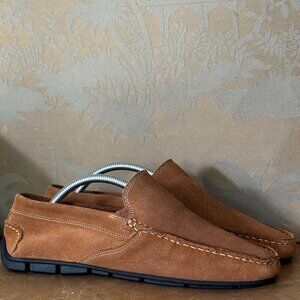 Giorgio Brutini Le Glove Brown Suede Leather Driving Loafers Moccasins 9.5 M